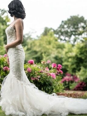 NWT Pronovias Prusia Size 8 Off-white‎ Wedding Dress